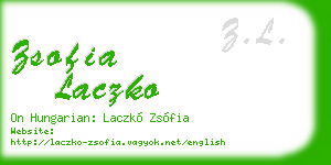zsofia laczko business card