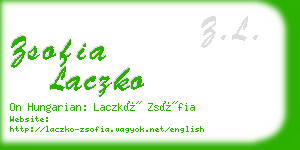 zsofia laczko business card